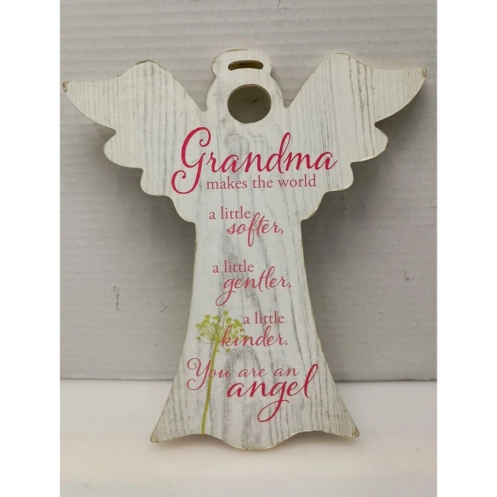 Angel Wall Hanging Grandma Makes The World A Little Softer A Little Gentler